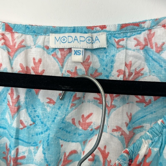 Modaposa seaside two piece teal coral set xs s - Picture 3 of 9